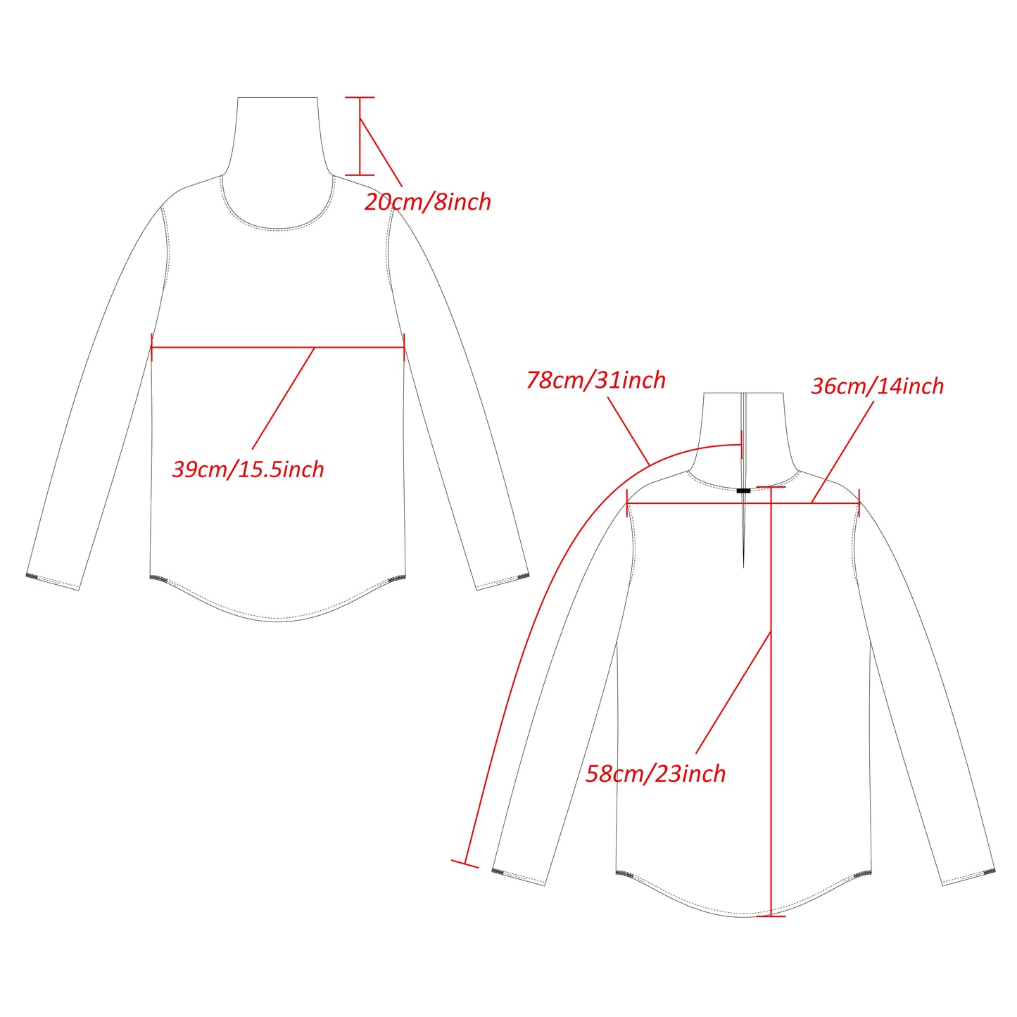 シアーリブハイネックロングT/Sheer Rib High-Necked Long-Sleeved T/Icy Gray