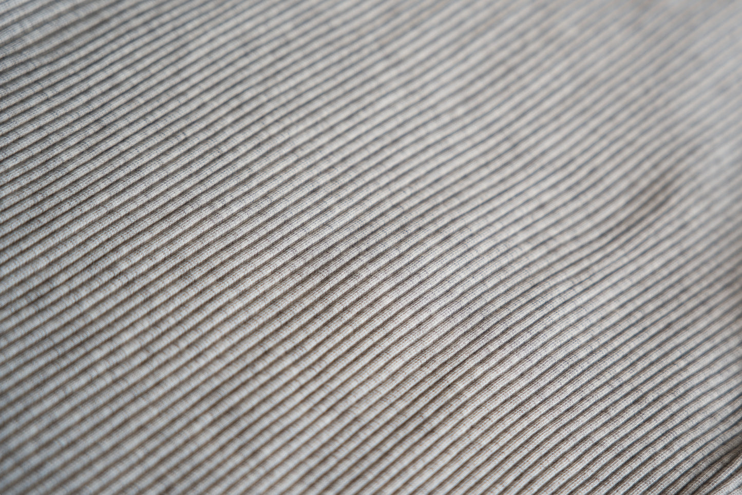 YAK WOOL COTTON Rib-knit Turtle-neck&Frill/Oatmeal