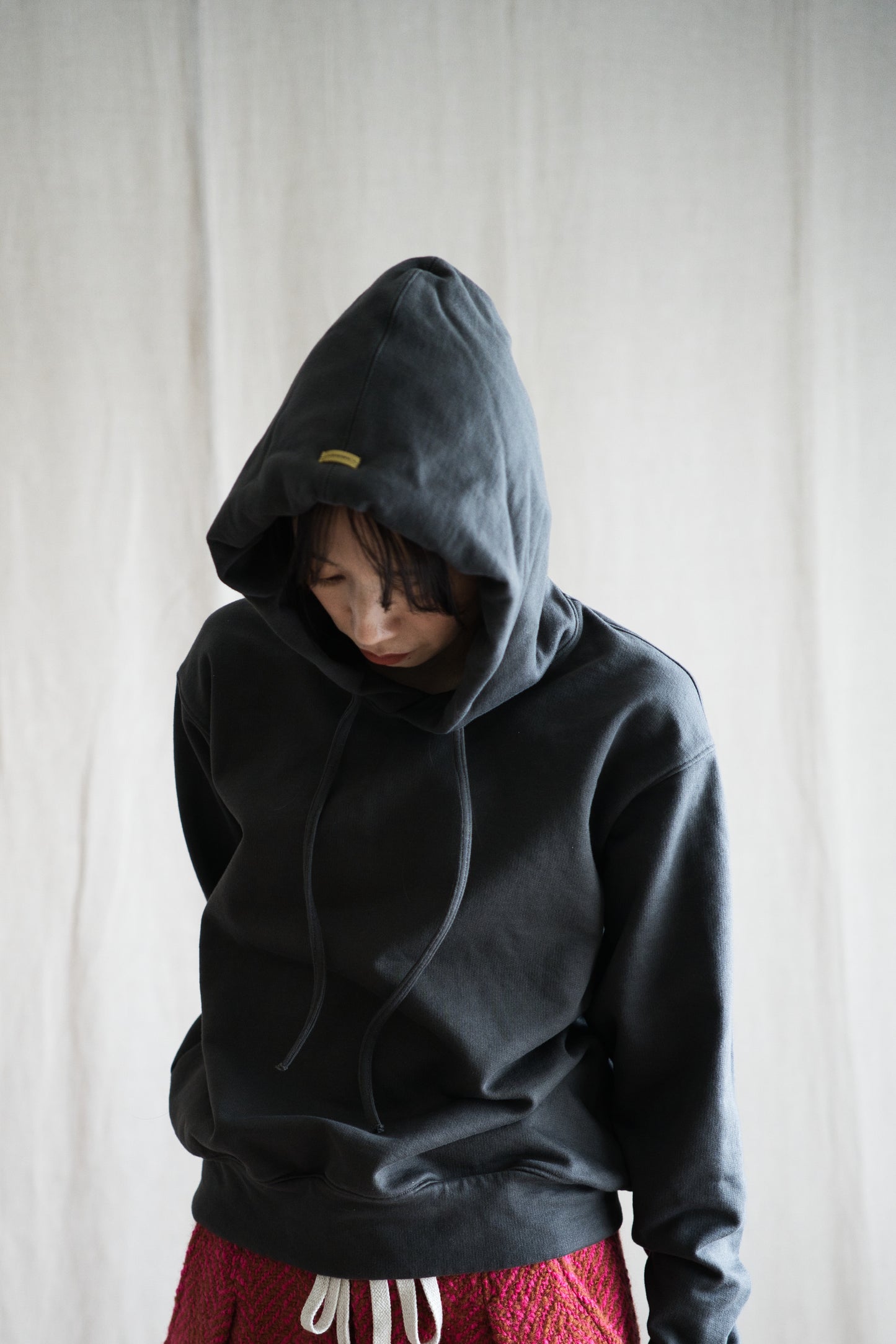シルキーコットンフーディ/Silky Cotton Hoodie/Khaki Gray