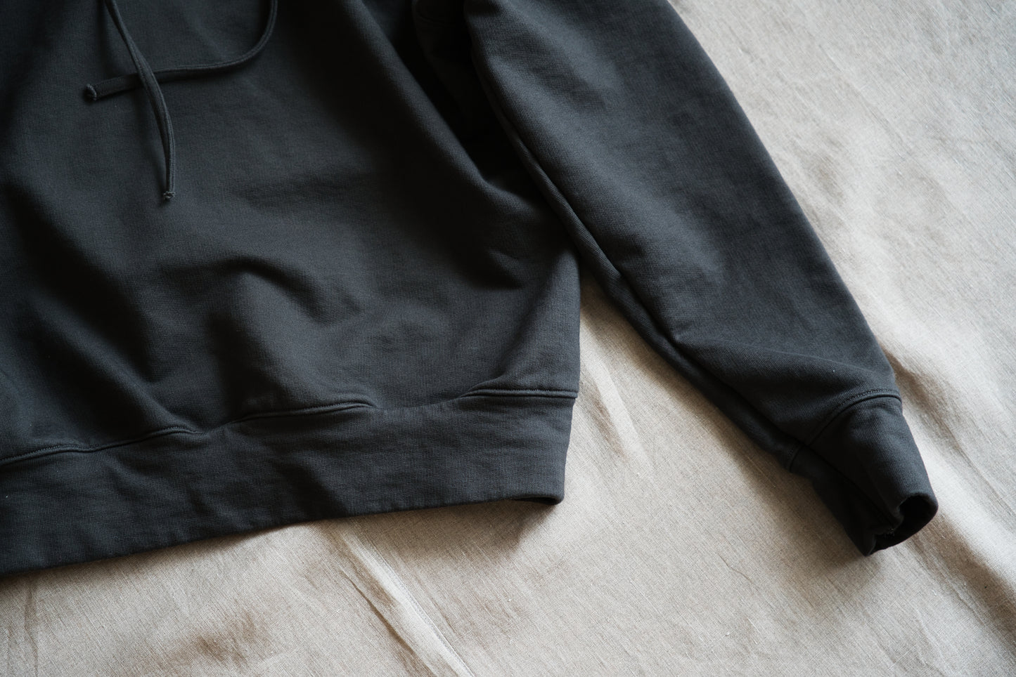 シルキーコットンフーディ/Silky Cotton Hoodie/Khaki Gray