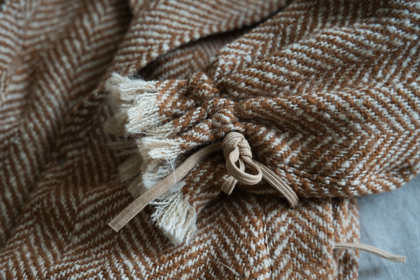ロービングウールチェスターコート/Roving Wool Chester Coat/Gold Brown