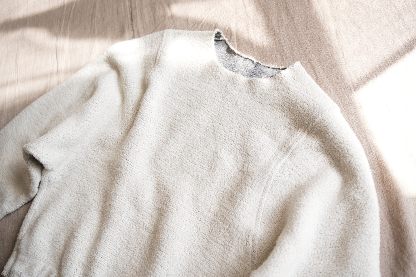 ヴィンテージ起毛トップス/Vintage Raised Top/Off white