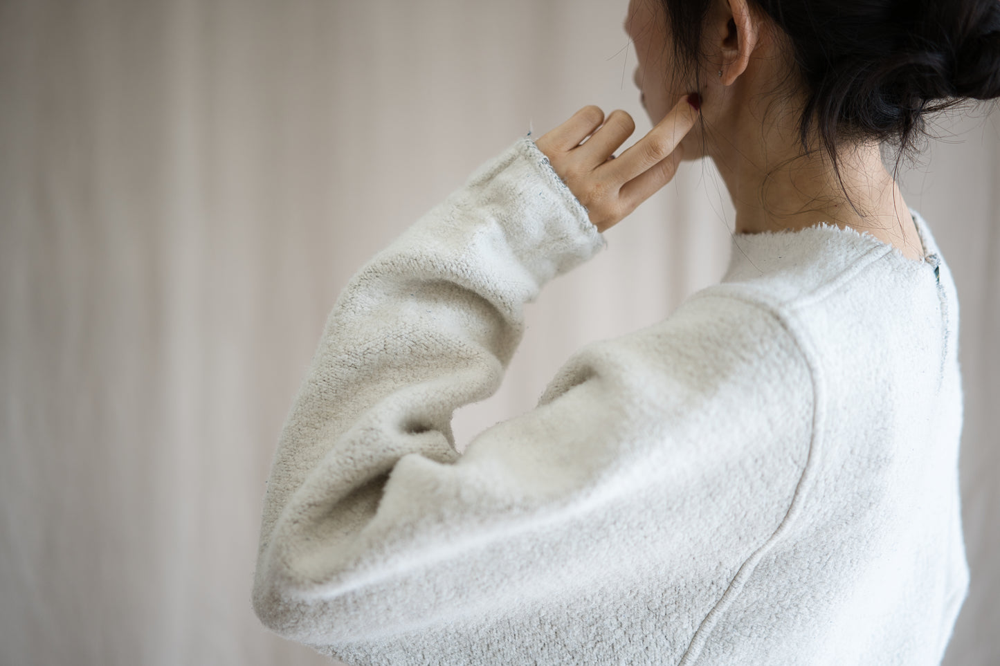 ヴィンテージ起毛トップス/Vintage Raised Top/Off white