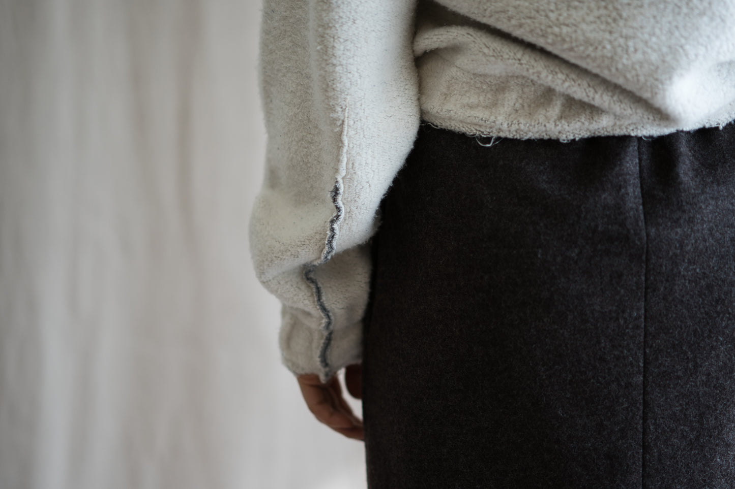 ヴィンテージ起毛トップス/Vintage Raised Top/Off white