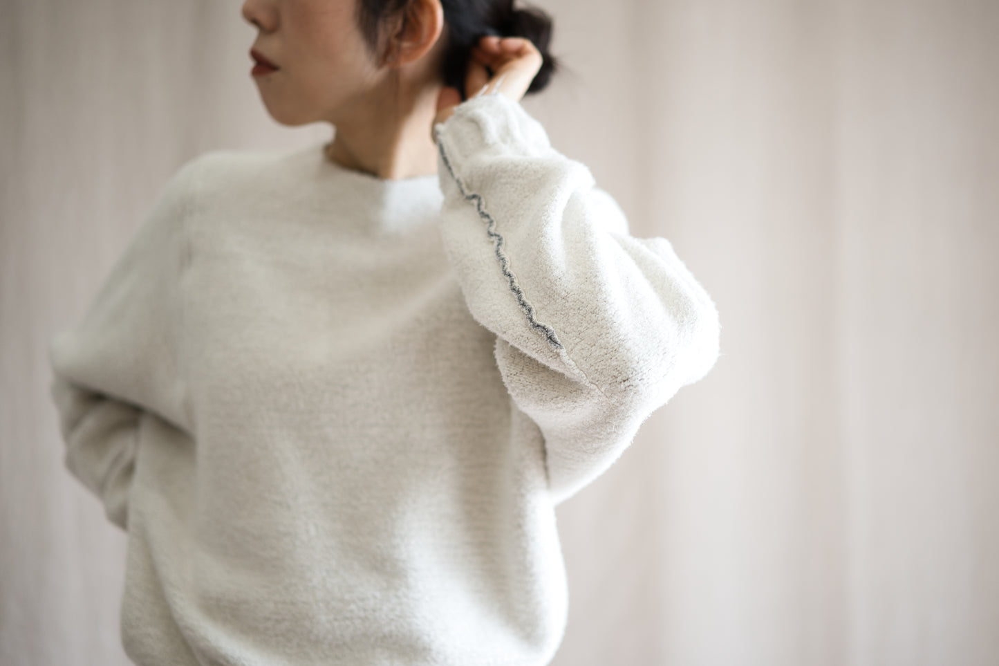 ヴィンテージ起毛トップス/Vintage Raised Top/Off white