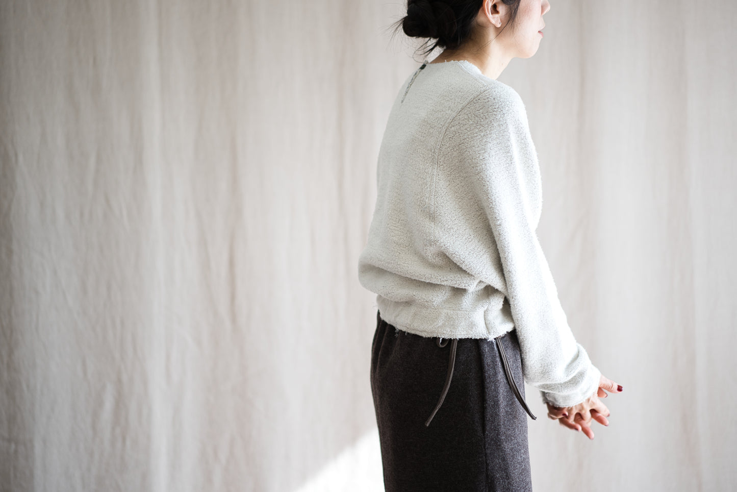 ヴィンテージ起毛トップス/Vintage Raised Top/Off white