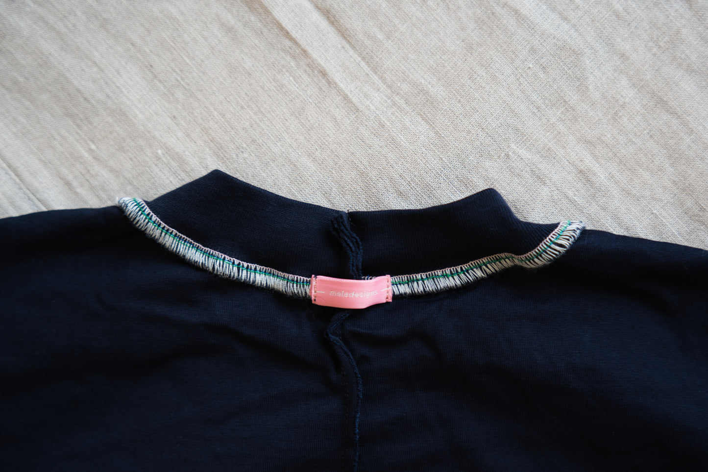 Prime Cotton Rim Regular T/Navy
