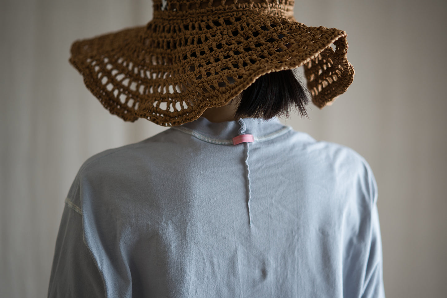 オーガニックコットンリムTシャツ / Organic Cotton Rim T-shirt / Ash Gray