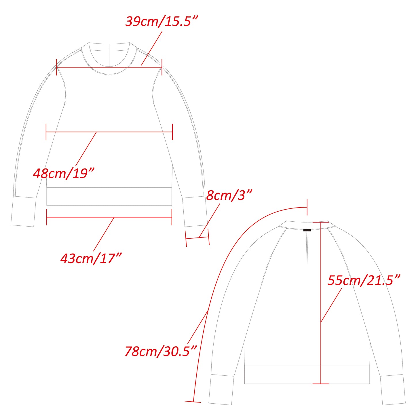 Superior Wool Crew-Neck/Fresh Red