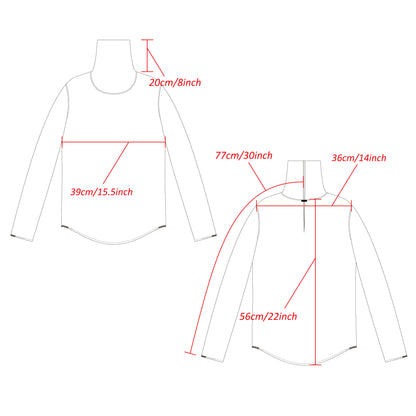 Sheer Rib High-Necked Long-Sleeved T/Navy