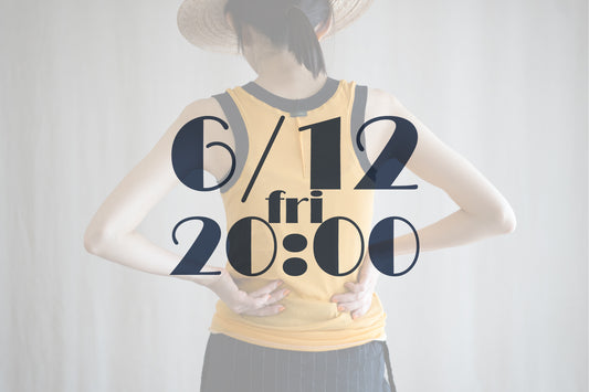 Sheer Rib RInger Tank-Top/Orange(Navy)