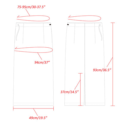 Linen Rayon Pinstripes Skirt/Ecru(White Pins)
