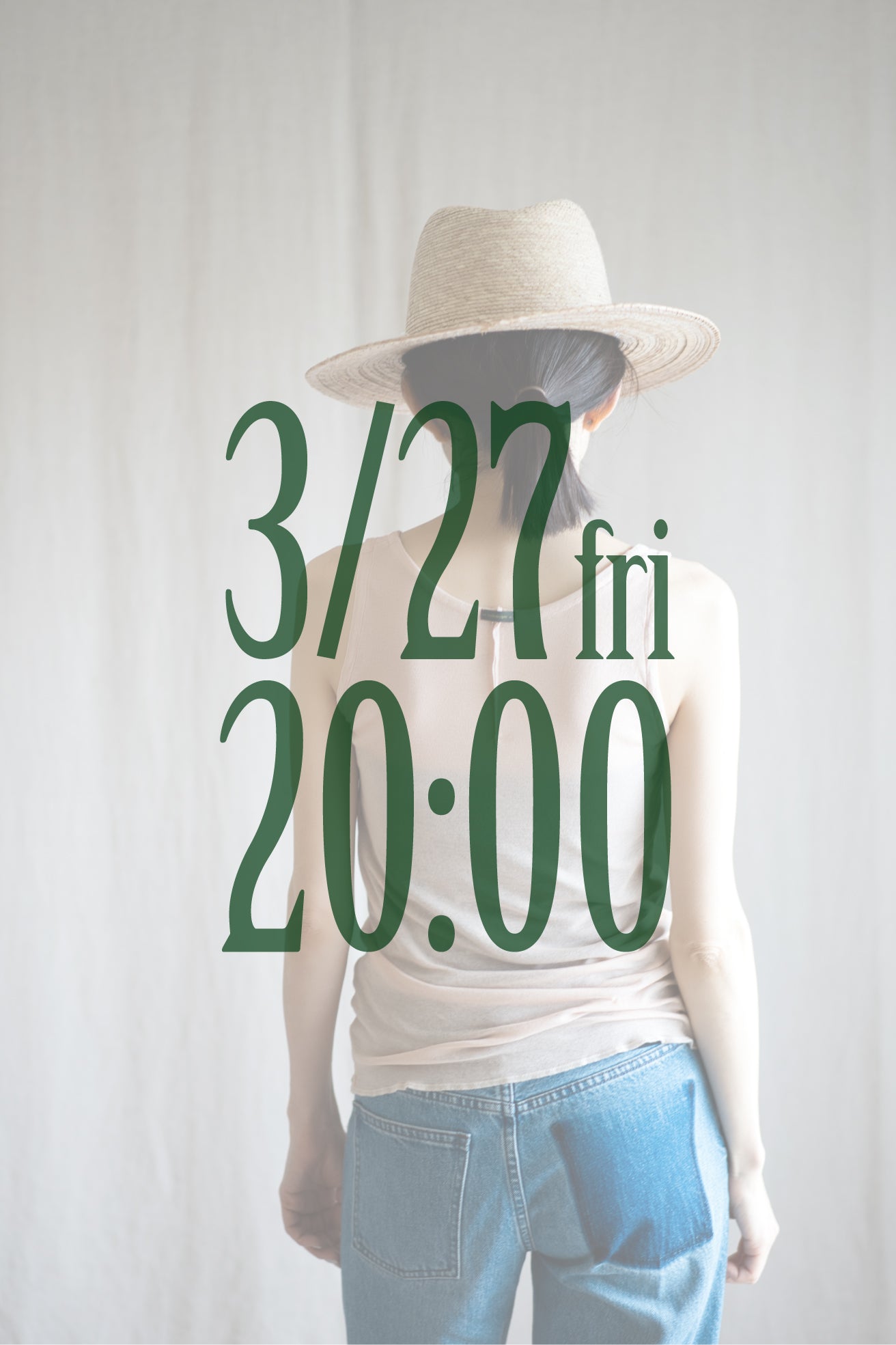 Sheer Rib Tank Top/Pale Pink