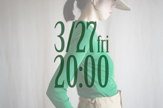 Sheer Rib Crew neck Long-Sleeved T/Turf Green