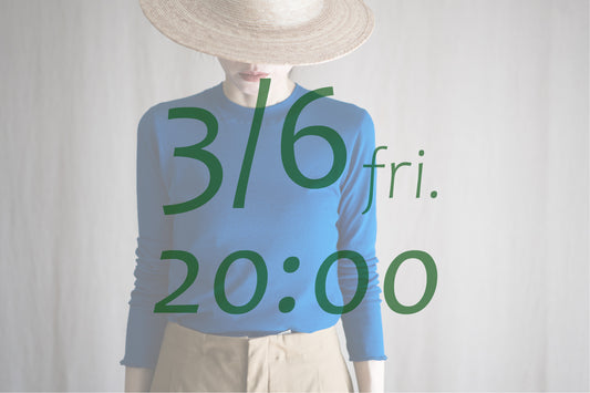 Sheer Rib Crew neck Long-Sleeved T/Royal Blue