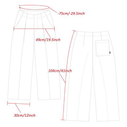 Non-mulesing RICH WOOL Wide-Pants/Night Navy