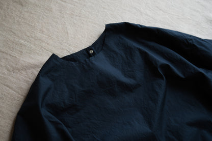 100番手タイプライターワンピース/Superfine cotton dress/Night Navy