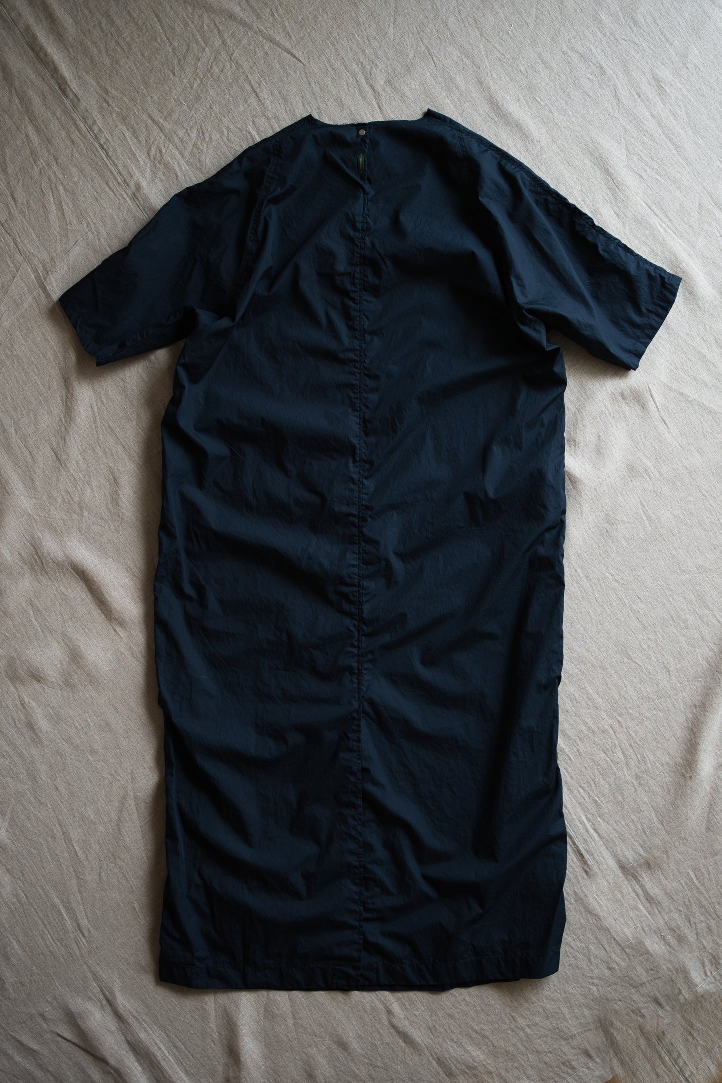 100番手タイプライターワンピース/Superfine cotton dress/Night Navy