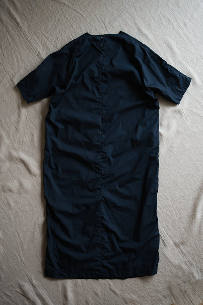100番手タイプライターワンピース/Superfine cotton dress/Night Navy