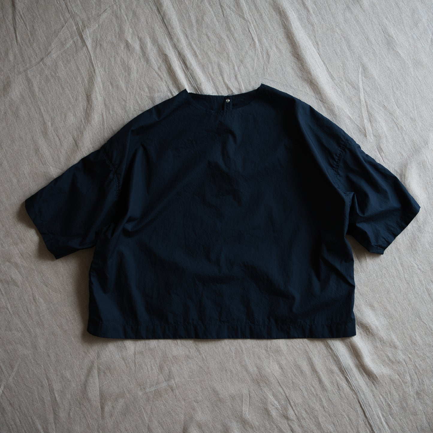 100番手タイプライターTシャツ/Superfine cotton T-shirt/Night Navy