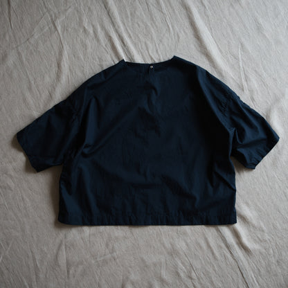 100番手タイプライターTシャツ/Superfine cotton T-shirt/Night Navy