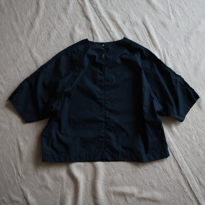 100番手タイプライターTシャツ/Superfine cotton T-shirt/Night Navy