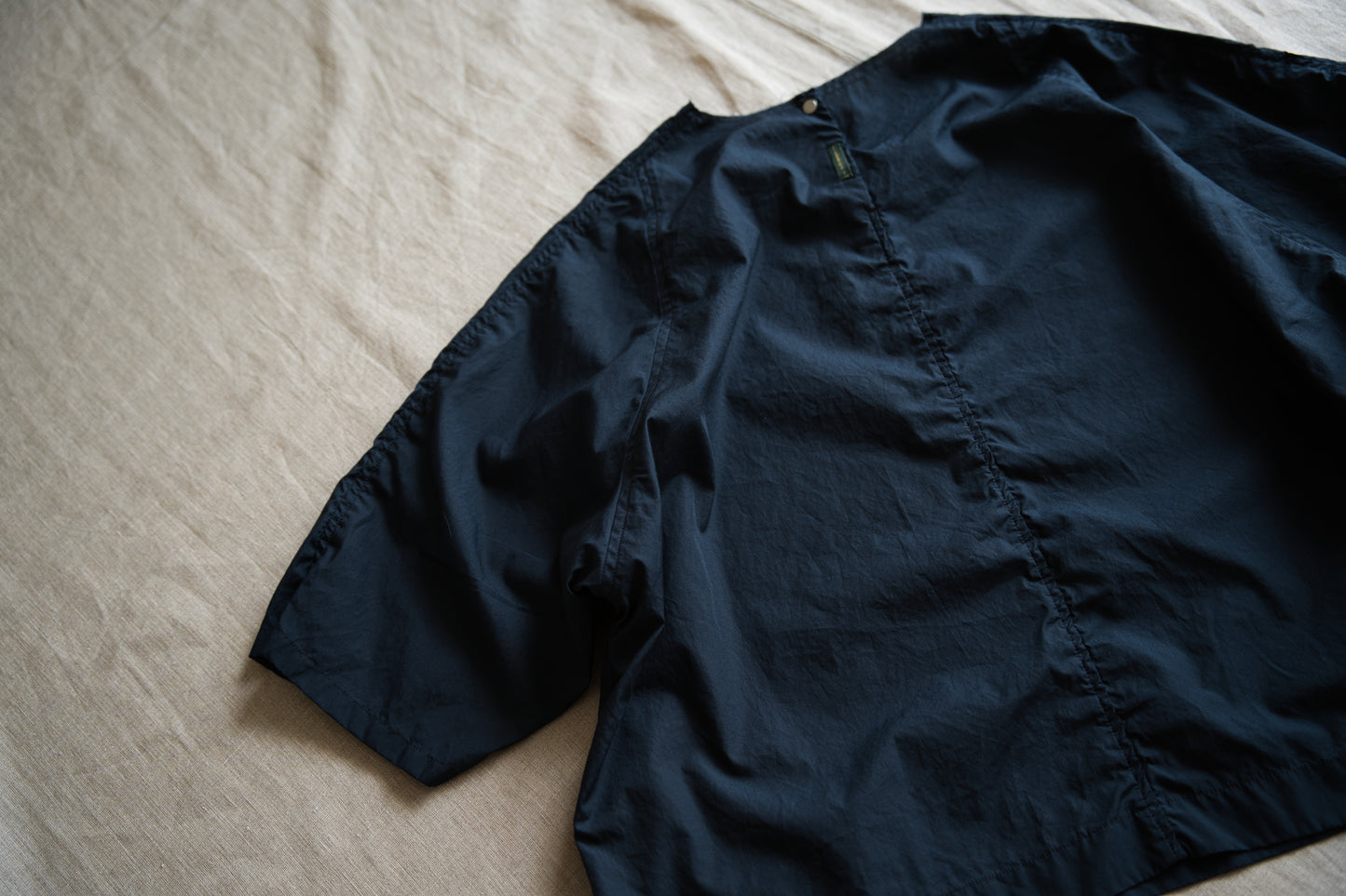 100番手タイプライターTシャツ/Superfine cotton T-shirt/Night Navy