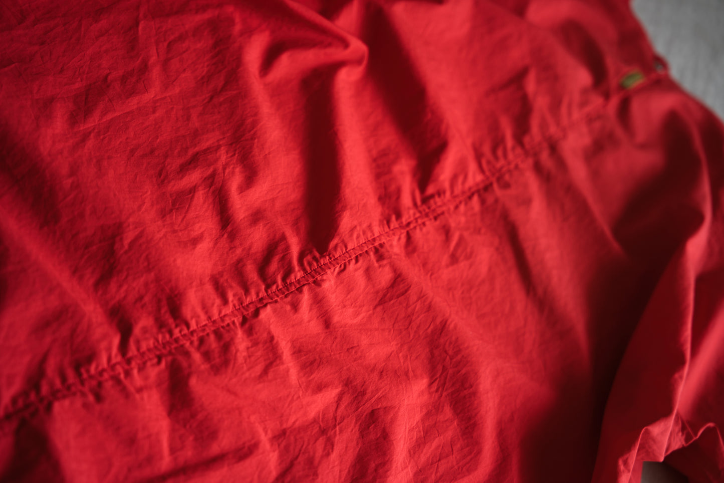 100番手タイプライターワンピース/Superfine cotton dress/Fresh Red