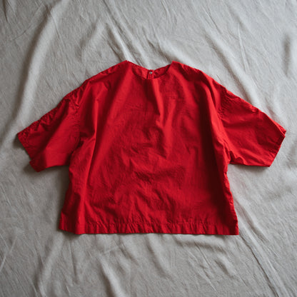 100番手タイプライターTシャツ/Superfine cotton T-shirt/Fresh Red