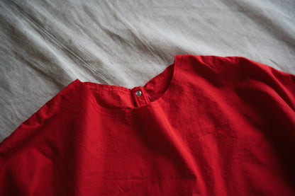 100番手タイプライターTシャツ/Superfine cotton T-shirt/Fresh Red