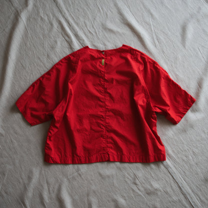 100番手タイプライターTシャツ/Superfine cotton T-shirt/Fresh Red
