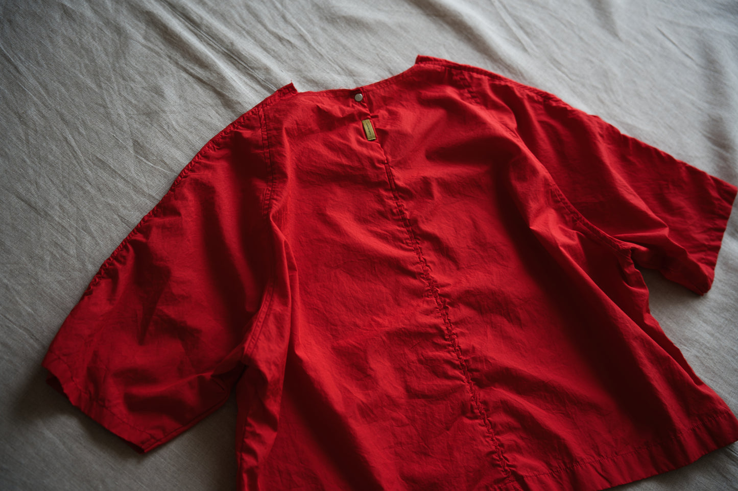 100番手タイプライターTシャツ/Superfine cotton T-shirt/Fresh Red