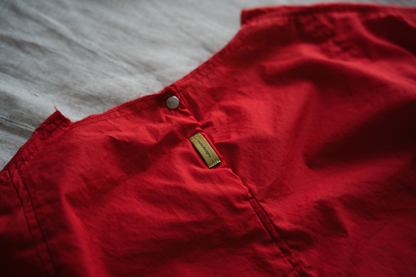 100番手タイプライターTシャツ/Superfine cotton T-shirt/Fresh Red