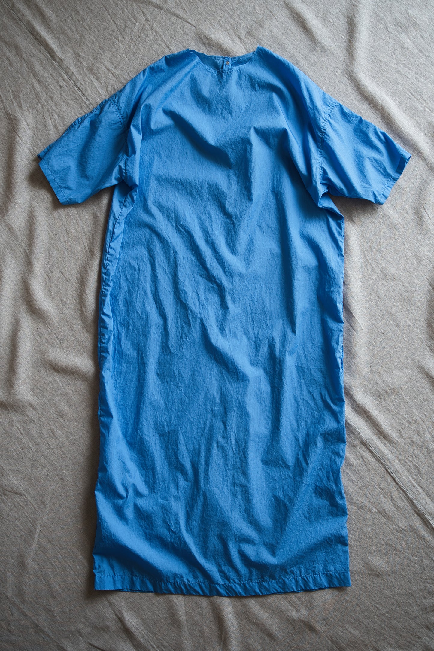 100番手タイプライターワンピース/Superfine cotton dress/Sky Blue