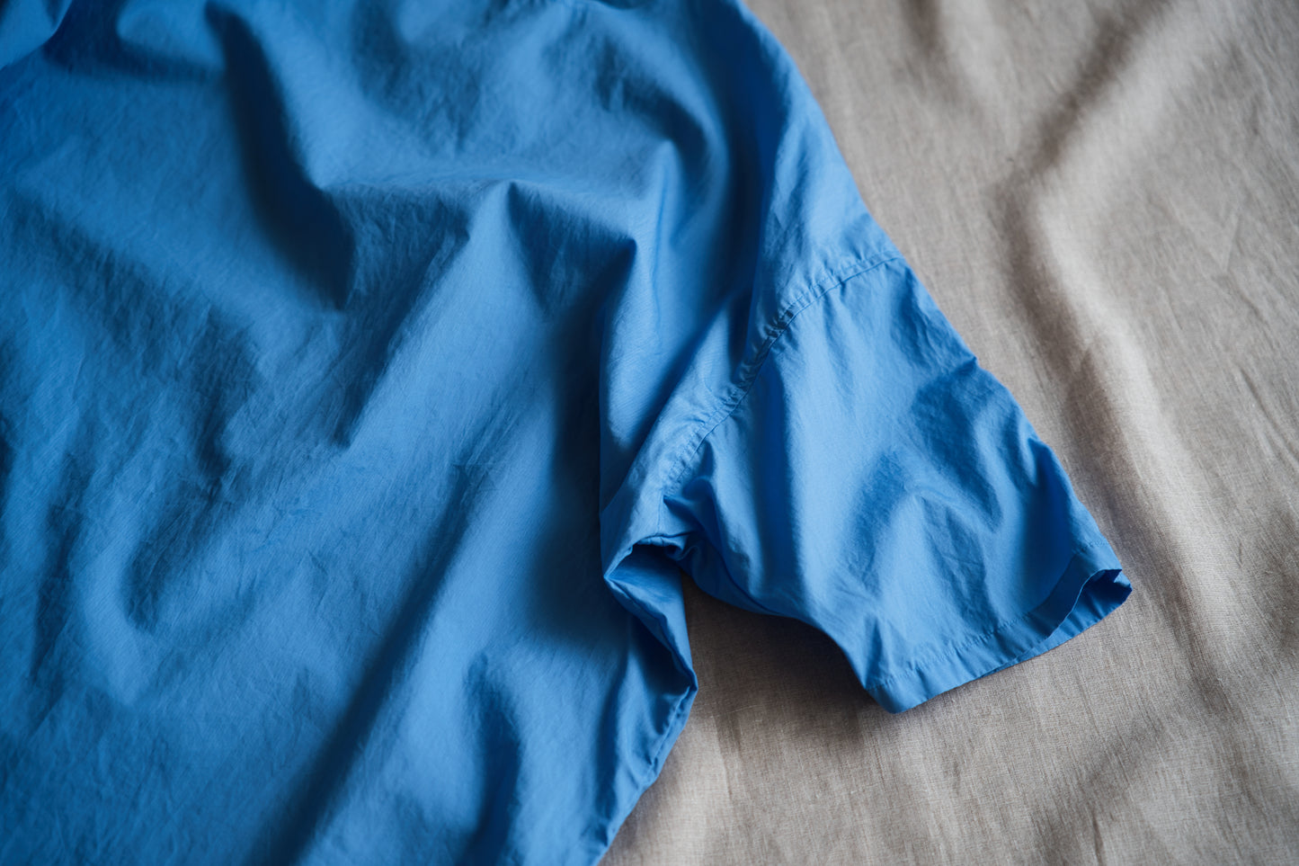 100番手タイプライターワンピース/Superfine cotton dress/Sky Blue