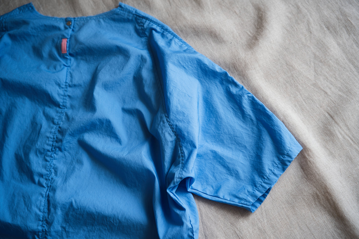 100番手タイプライターワンピース/Superfine cotton dress/Sky Blue