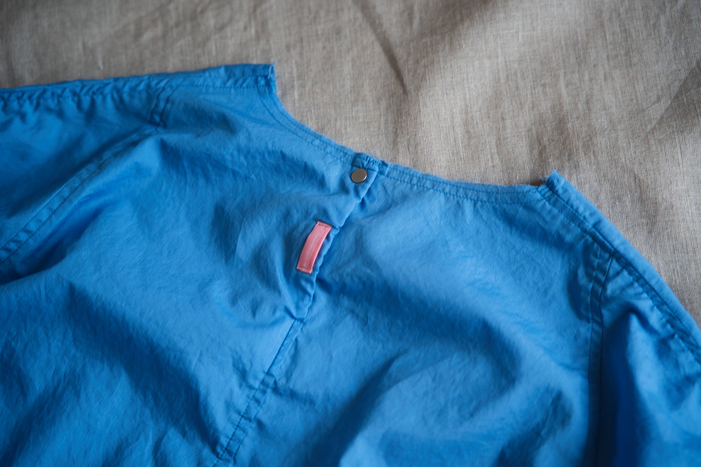 100番手タイプライターワンピース/Superfine cotton dress/Sky Blue