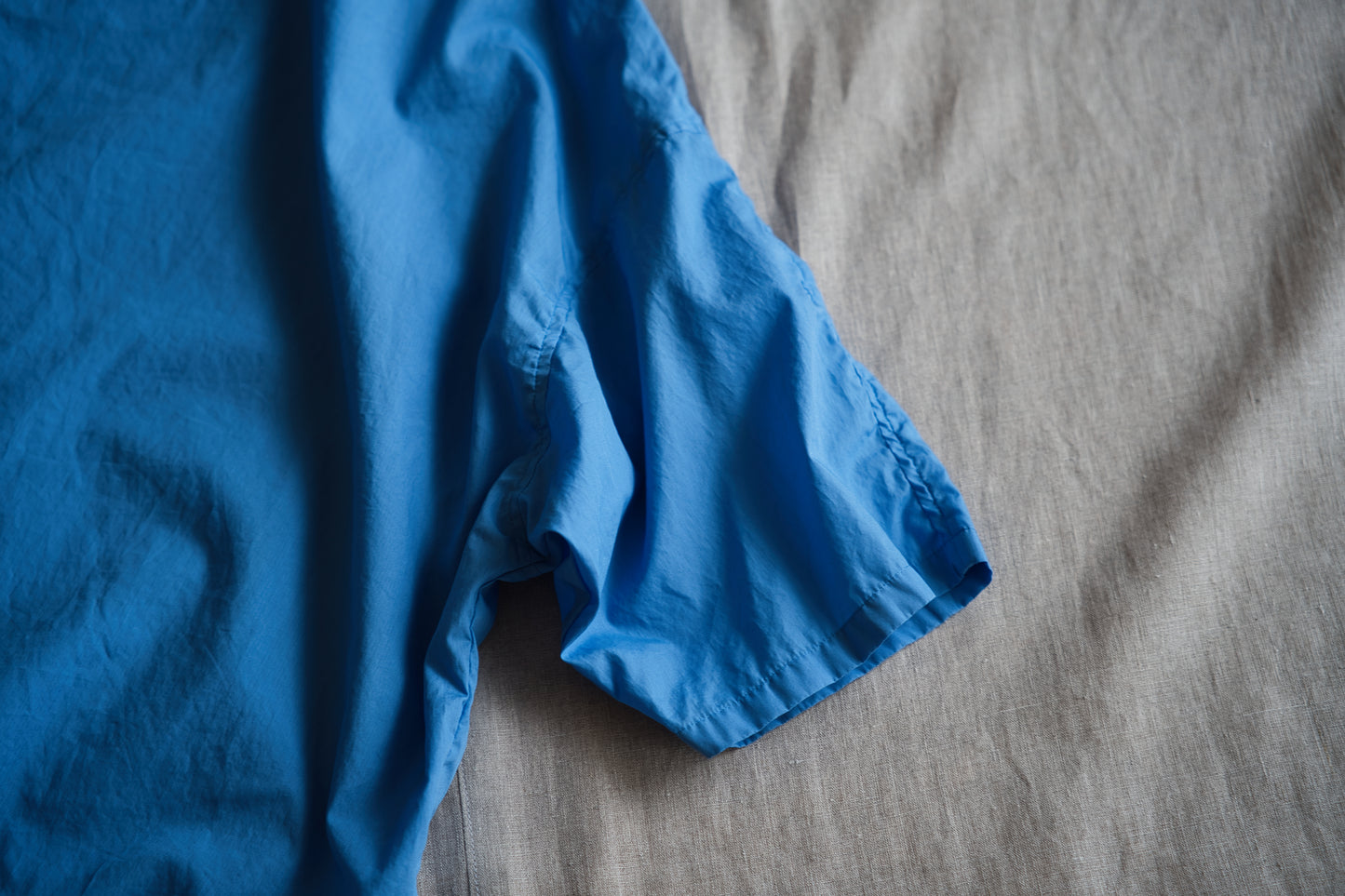 100番手タイプライターTシャツ/Superfine cotton T-shirt/Sky Blue