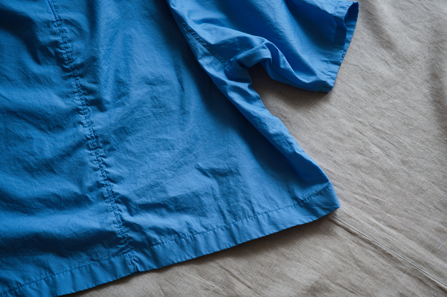 100番手タイプライターTシャツ/Superfine cotton T-shirt/Sky Blue