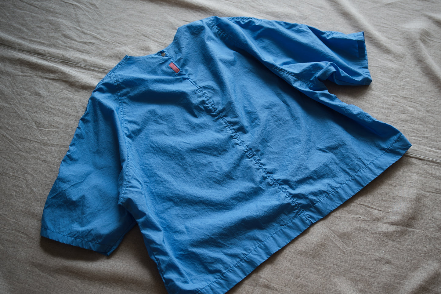 100番手タイプライターTシャツ/Superfine cotton T-shirt/Sky Blue