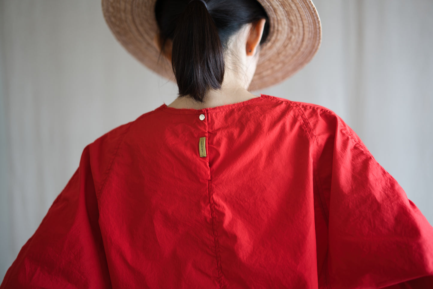 100番手タイプライターTシャツ/Superfine cotton T-shirt/Fresh Red