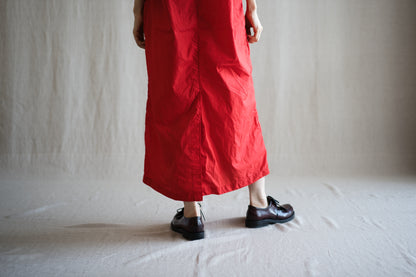 100番手タイプライターワンピース/Superfine cotton dress/Fresh Red