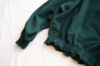 ハード裏毛スウェット/Hard lined sweatshirt/Darkgreen-Lightcyan