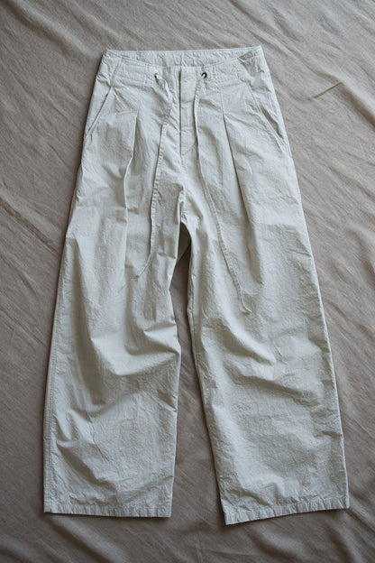 高密度タイプライターコットンパンツ/Typewriter cotton pants/Light Gray