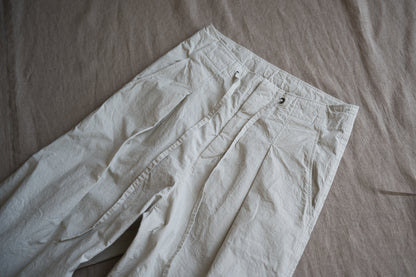 高密度タイプライターコットンパンツ/Typewriter cotton pants/Light Gray