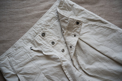 高密度タイプライターコットンパンツ/Typewriter cotton pants/Light Gray