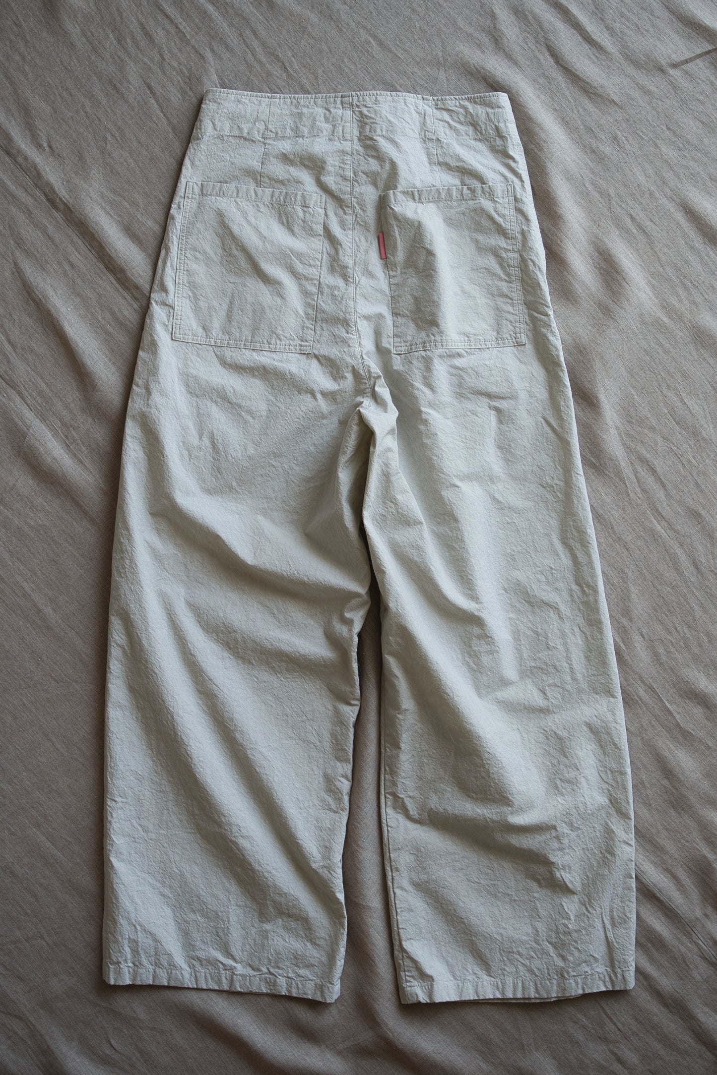 高密度タイプライターコットンパンツ/Typewriter cotton pants/Light Gray
