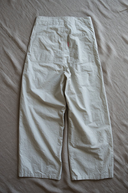 高密度タイプライターコットンパンツ/Typewriter cotton pants/Light Gray