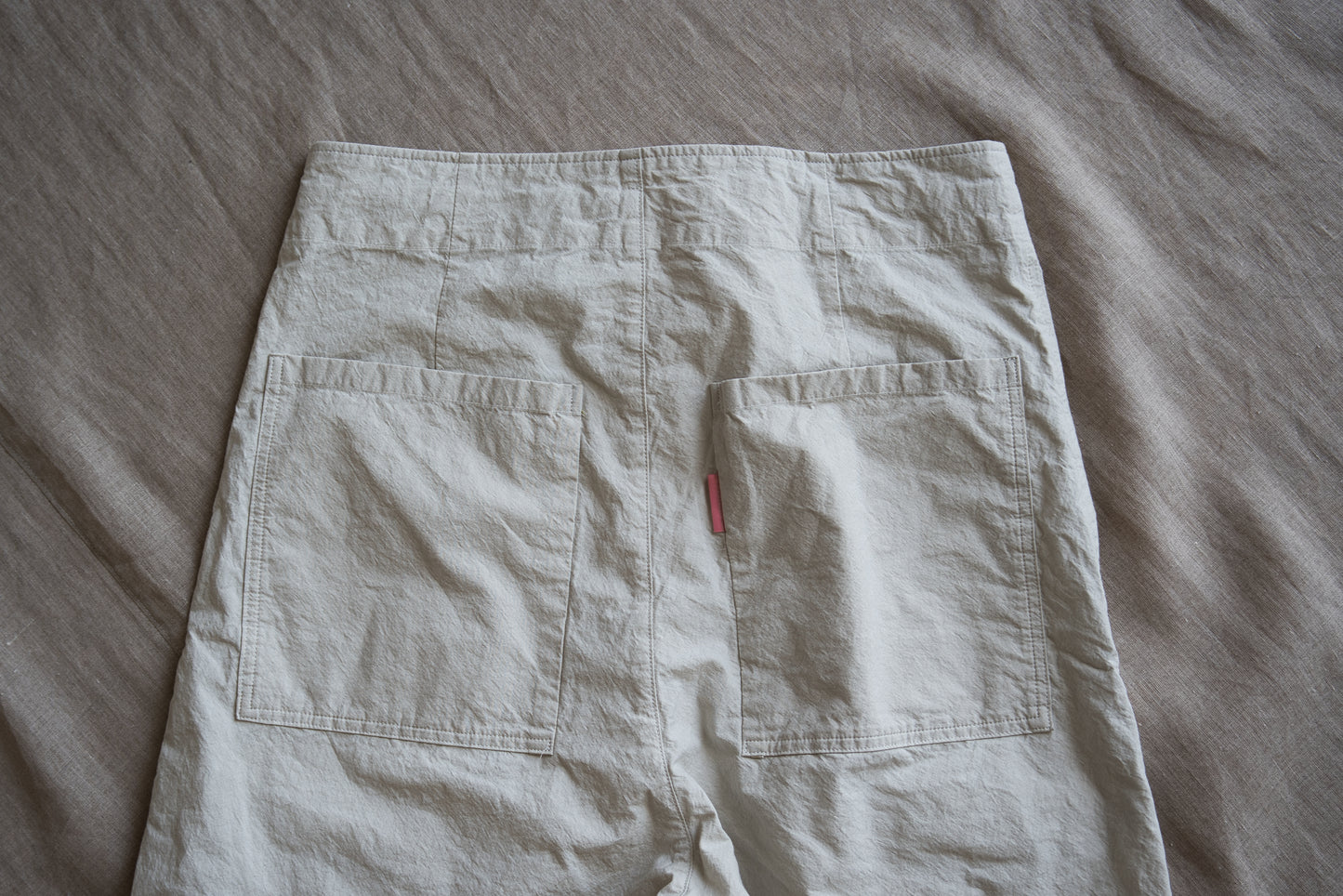 高密度タイプライターコットンパンツ/Typewriter cotton pants/Light Gray