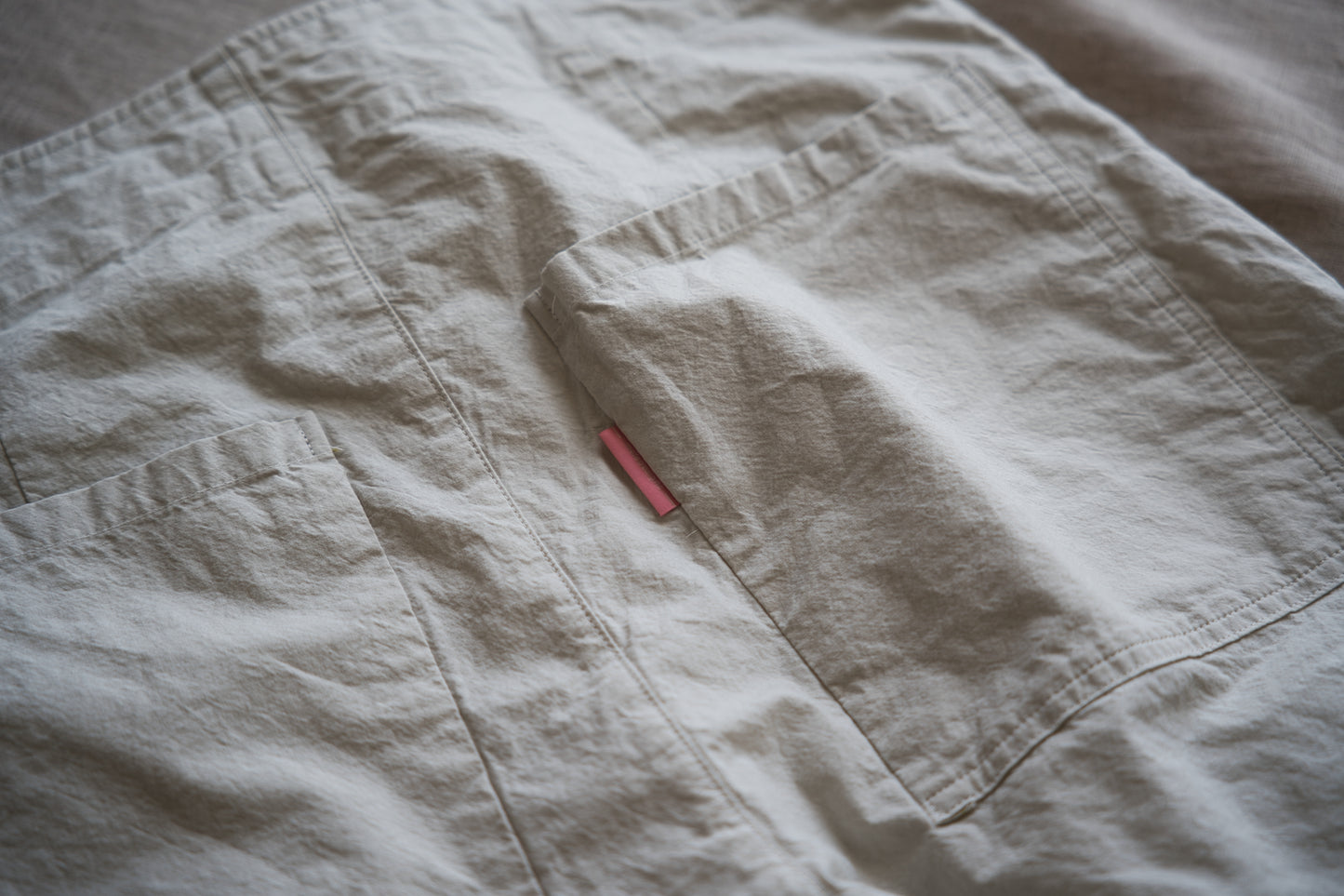 高密度タイプライターコットンパンツ/Typewriter cotton pants/Light Gray